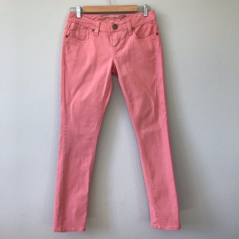 ❌SOLD❌ Seven7 Coral Color Skinny Jeans